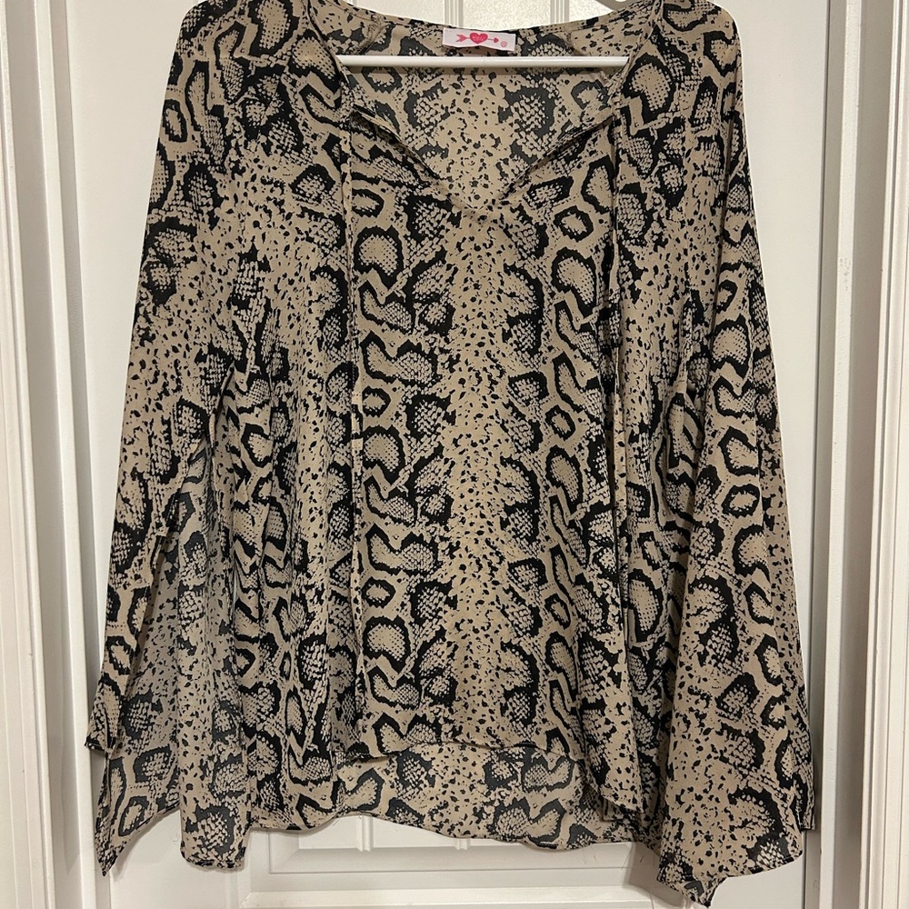 BuddyLove Snake Print Women's Top